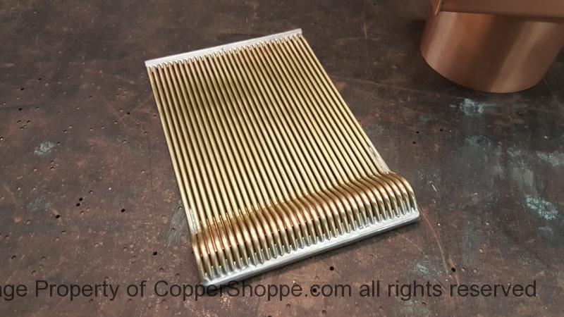 AutoClear Brasstonian Series Copper Downspout Cleanout Filter Leaf Debris Diverter