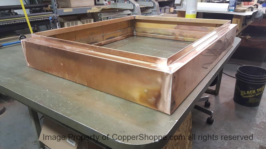 Copper Dome Style Chimney Cap with Lattice and Copper Spire