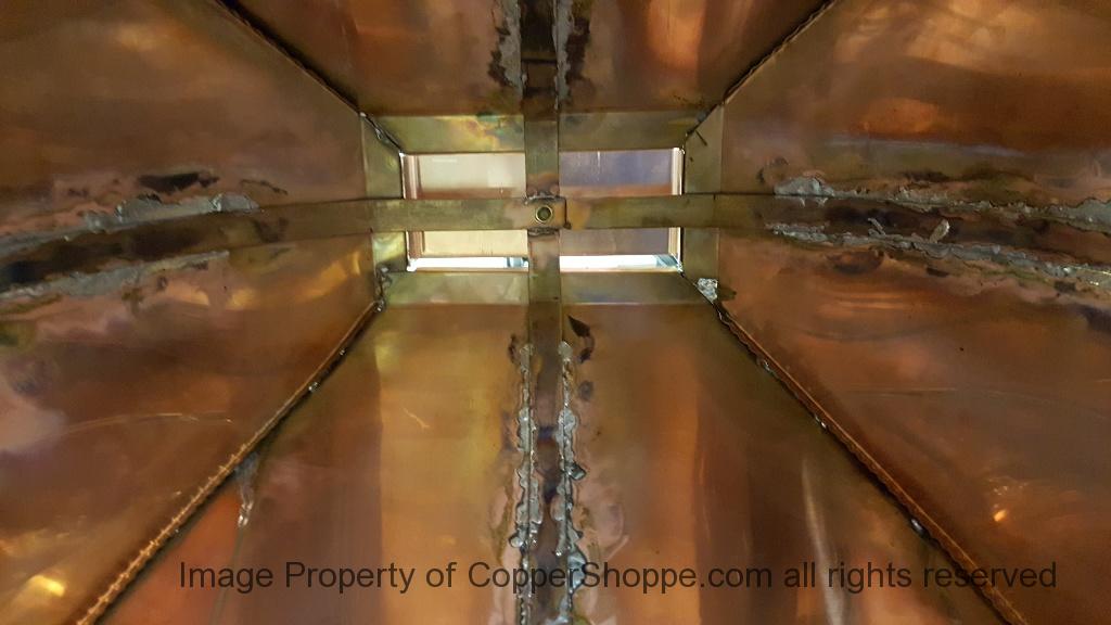Copper Dome Style Chimney Cap with Lattice and Copper Spire