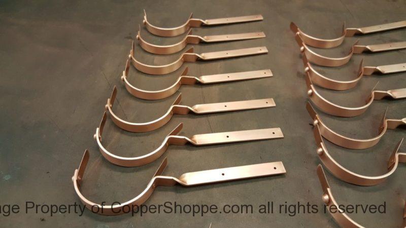 Custom Side Rider Rafter Mount Copper Gutter Brackets with Tabs - The ...