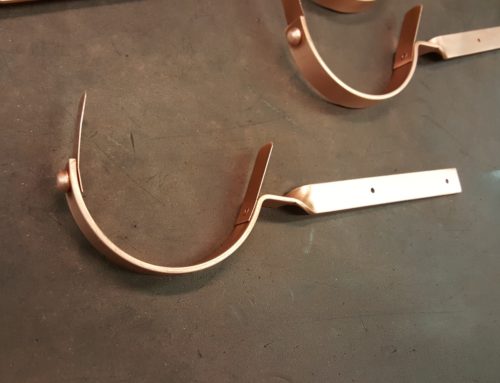 Roof Mount Copper Gutter Brackets for Half Round Copper Gutters | The ...