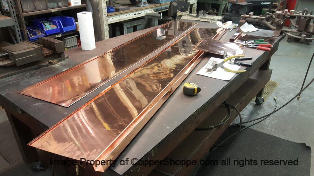 Copper Planter Boxes