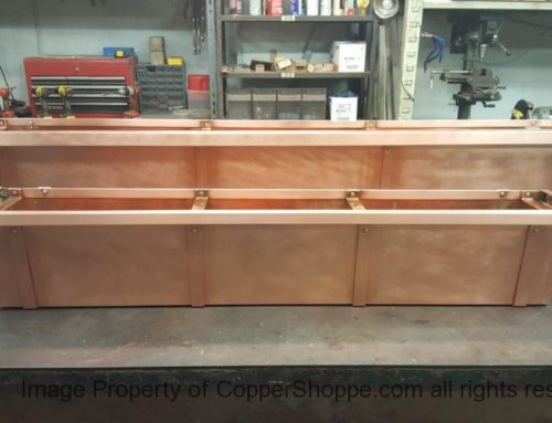 Copper Planter Boxes