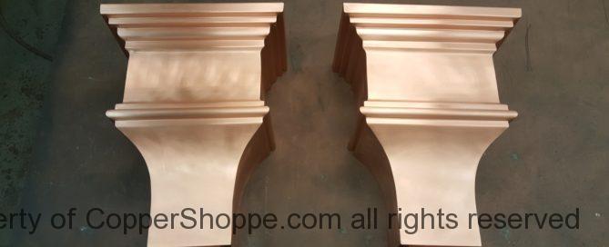 Milner Copper Leader Heads Collector Boxes