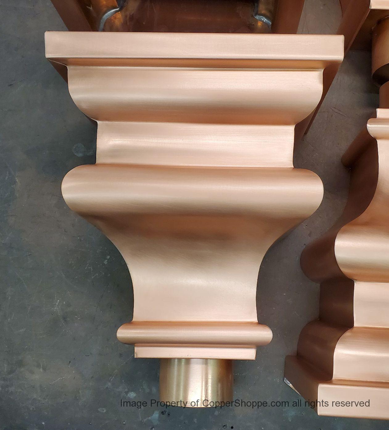 old-world-10-copper-leader-heads-collector-boxes-4-round-downspouts-514-04