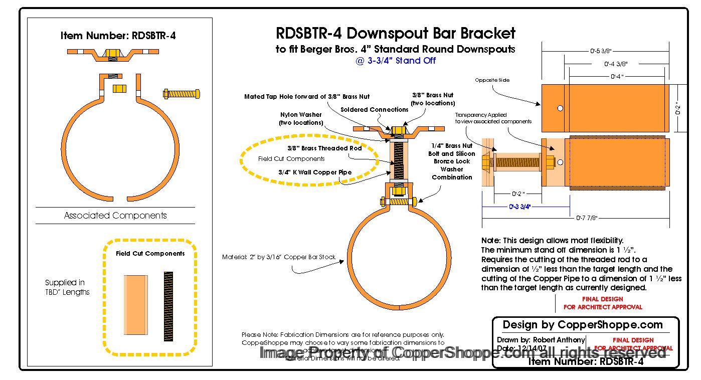 RDSBTR-4_Adjustable_Copper_Stand_Off_Downspout_Brackets