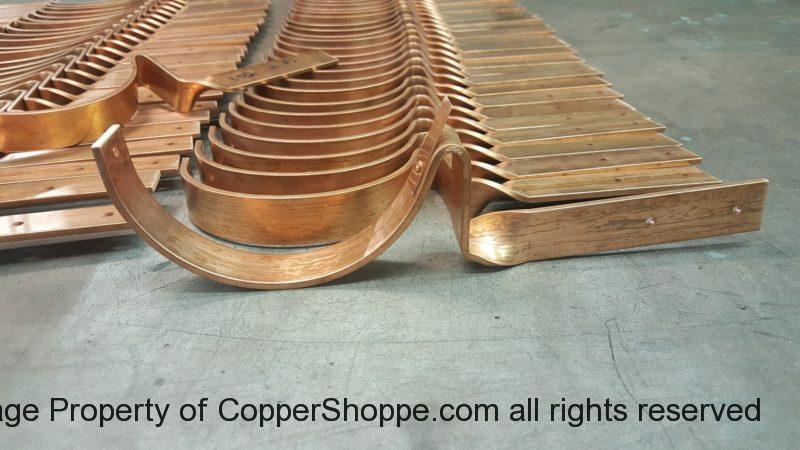 Custom SideRider Copper Gutter Brackets with Riser