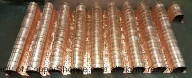 RDSF Copper Downspout Brackets with added Depth to hold Downspout off Wall 3/4"