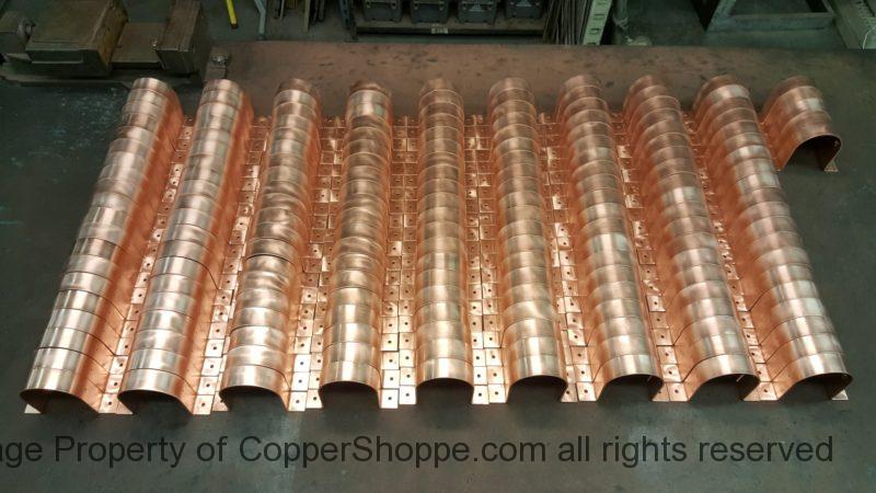 RDSF Copper Downspout Brackets with added Depth to hold Downspout off Wall 3/4"