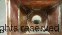Custom Modified Brasstonian AutoClear Leaf and Debris Diverter Filter Clean Out for Copper Downspout