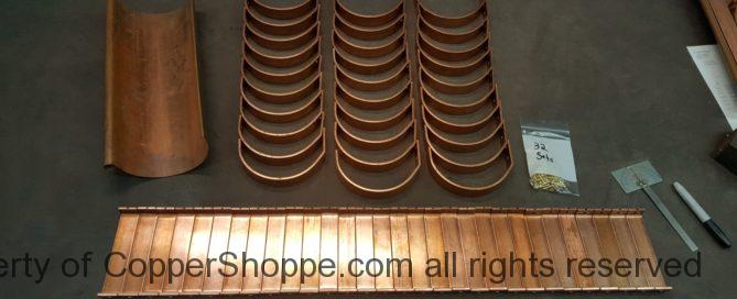 HR6 Copper Gutter Brackets and Spreader Tension Bars for 6" Half Round Copper Gutters as Manufactured by World Gutter Systems