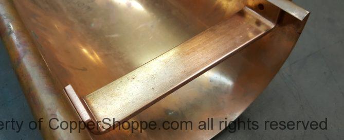 HR6 Copper Gutter Brackets and Spreader Tension Bars for 6" Half Round Copper Gutters as Manufactured by World Gutter Systems