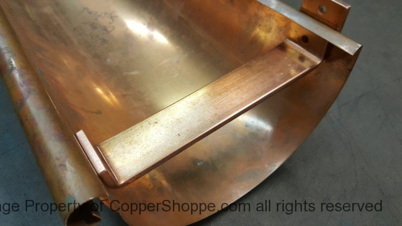 HR6 Copper Gutter Brackets and Spreader Tension Bars for 6" Half Round Copper Gutters as Manufactured by World Gutter Systems