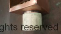 AutoClear Brasstonian Leaf and Debris Diverter Filter Cleanout for 3" Round Copper Downspouts