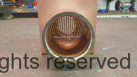 AutoClear Brasstonian Leaf and Debris Diverter Filter Cleanout for 3" Round Copper Downspouts