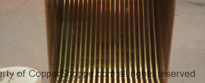 AutoClear Brasstonian Leaf and Debris Diverter Filter Cleanout for 3" Round Copper Downspouts