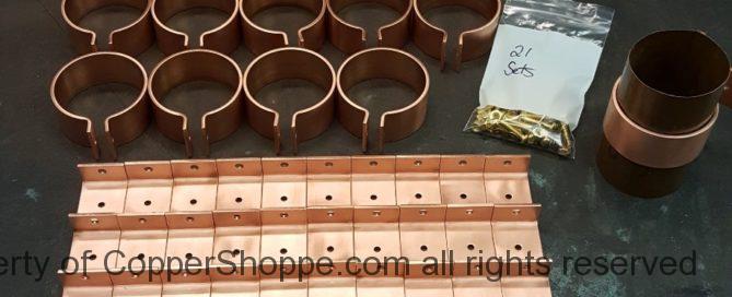 Knoke Copper Downspout Brackets for 3" Round Copper Downspouts