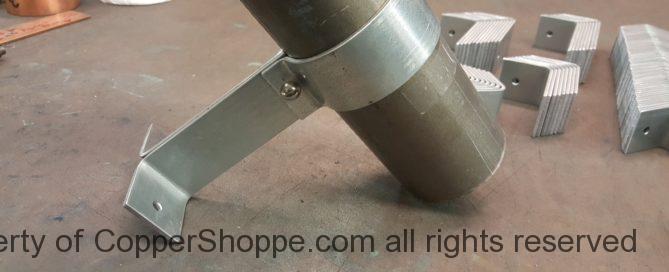 Knoke Galvanized Steel Downspout Brackets for 3" Round Downspouts