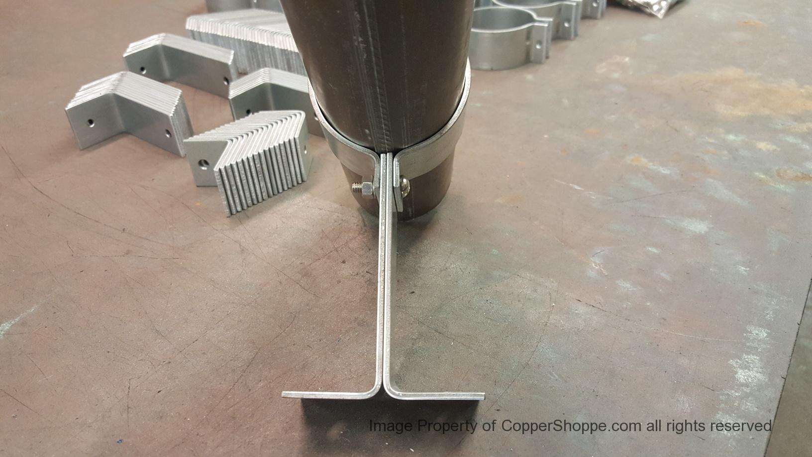 Knoke Galvanized Steel Downspout Brackets for 3" Round Downspouts