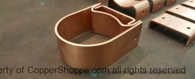 Varni Copper Downspout Brackets for 3" Round Copper Downspouts
