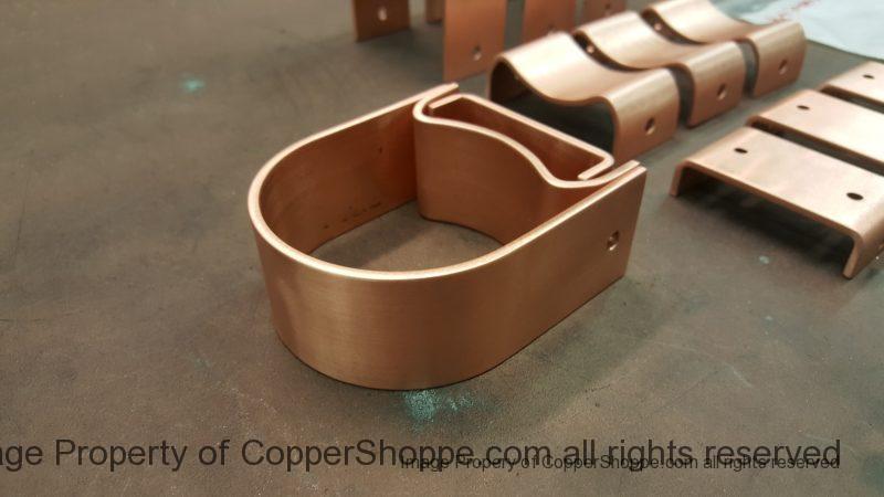 Varni Copper Downspout Brackets for 3" Round Copper Downspouts