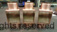 AutoClear Brasstonian Copper Downspout Clean Outs Leaf Diverters Filters for 4" by 3" Rectangular Copper Downspouts