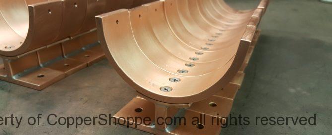 Torres 2 Copper Downspout Brackets for 4" Round Copper Downspouts