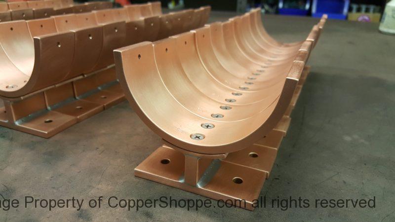 Torres 2 Copper Downspout Brackets for 4" Round Copper Downspouts