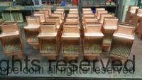 AutoClear Brasstonian with Standard Rod Packs for 4" by 3" Rectangular Copper Downspouts