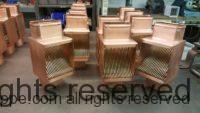 AutoClear Brasstonian with Standard Rod Packs for 4" by 3" Rectangular Copper Downspouts