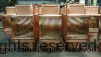 AutoClear Brasstonian with Standard Rod Packs for 4" by 3" Rectangular Copper Downspouts