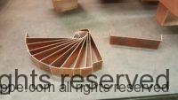AutoClear Brasstonian with Standard Rod Packs for 4" by 3" Rectangular Copper Downspouts