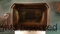 AutoClear Brasstonian with Standard Rod Packs for 4" by 3" Rectangular Copper Downspouts