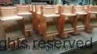 AutoClear Brasstonian with Standard Rod Packs for 4" by 3" Rectangular Copper Downspouts