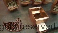 AutoClear Brasstonian with Standard Rod Packs for 4" by 3" Rectangular Copper Downspouts