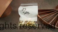 AutoClear Brasstonian with Standard Rod Packs for 4" by 3" Rectangular Copper Downspouts