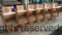 AutoClear Brasstonian Series with Standard Rod Packs Copper Downspout Leaf and Debris Diverter Cleanout