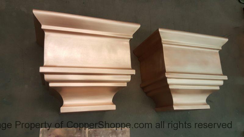 Nemours Copper Leader Heads Collector Boxes