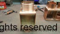 AutoClear Brasstonian Extreme Copper Downspout Leaf and Debris Diverter Filter Auto Clean Out