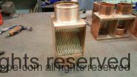 AutoClear Brasstonian Extreme Copper Downspout Leaf and Debris Diverter Filter Auto Clean Out