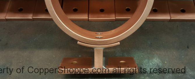 Torres 2 Copper Downspout Brackets Round 4
