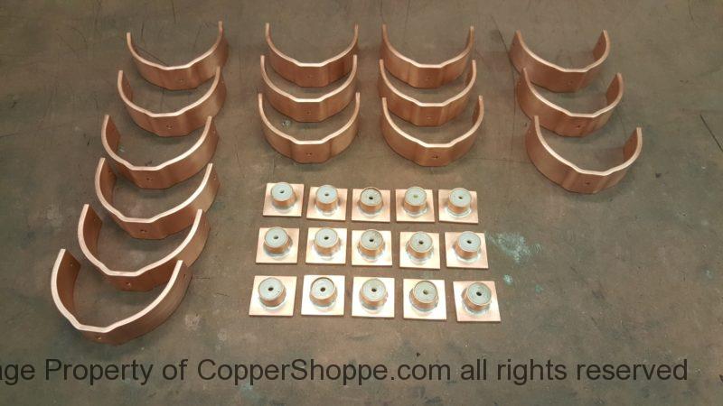 Bandit Base U Style Copper Downspout Brackets