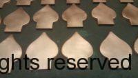 Spade Ornamental Decorative Copper Downspout Band Strap Ears
