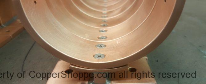 Torres Copper Downspout Brackets for 4" Round European Copper Downspouts