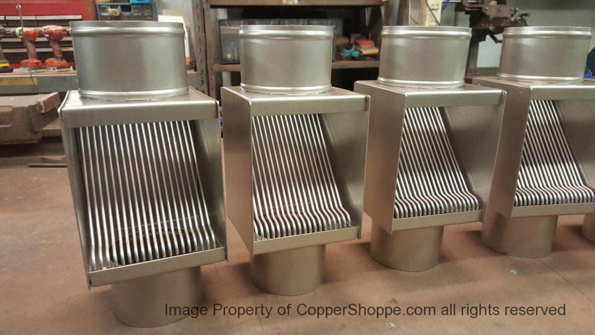 AutoClear I PCSS Stainless Steel Downspout Cleanouts Leaf and Debris