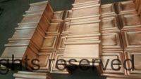 Dorchester Ornamental Copper Downspout Bands for 5" by 4" Rectangular Copper Downspouts