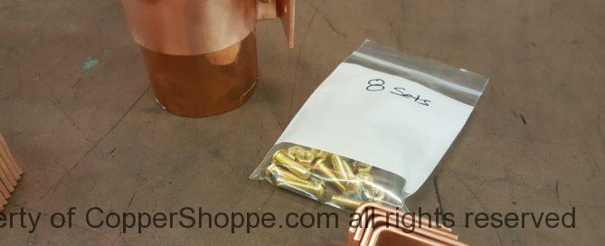 Knoke Copper Downspout Brackets for 3" Round Downspouts