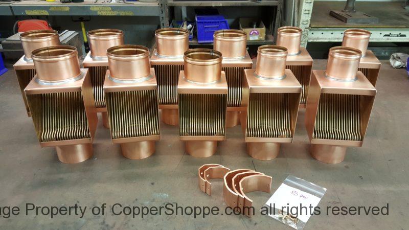 Brasstonian Series AutoClears for 4" and 3" Round Copper Downspouts The Best Copper Downspout Cleanouts