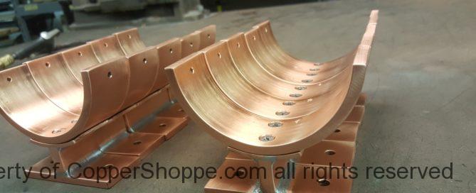 Torres Copper Downspout Brackets for 4 Inch Round Copper Downspouts