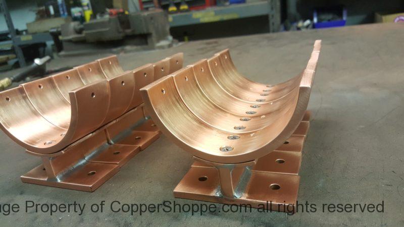 Torres Copper Downspout Brackets for 4 Inch Round Copper Downspouts